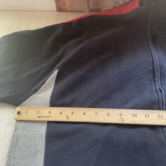 Vintage Y2K Nautica Competition Jacket Men‎ 2XL Full Zip Track Colorblock Knit - Picture 5 of 14